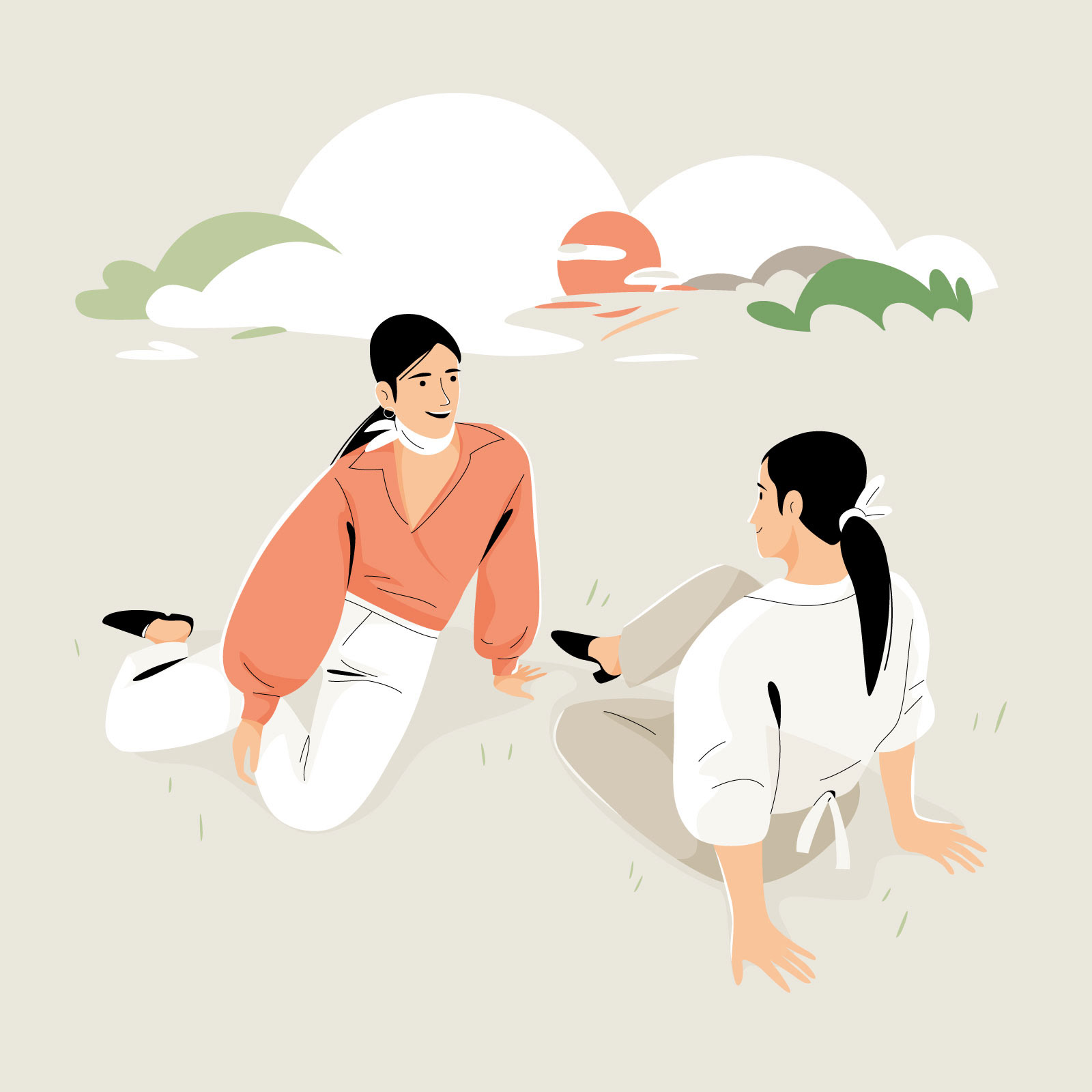 Drawing  ILLUSTRATION  vector pastel Character women Nature (6).jpg