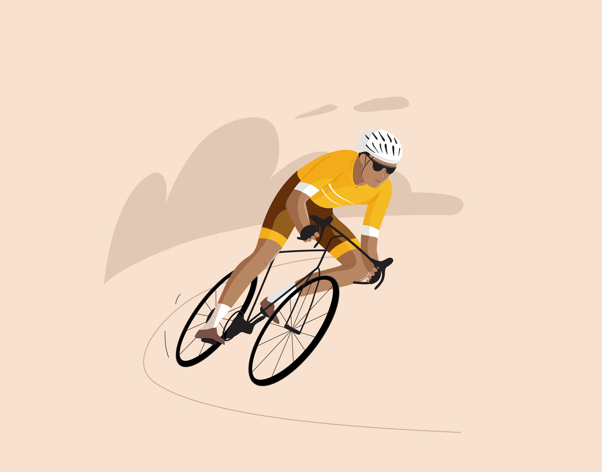 ILLUSTRATION  Drawing  Cycling women people graphic vector pastel Natu (3).jpg