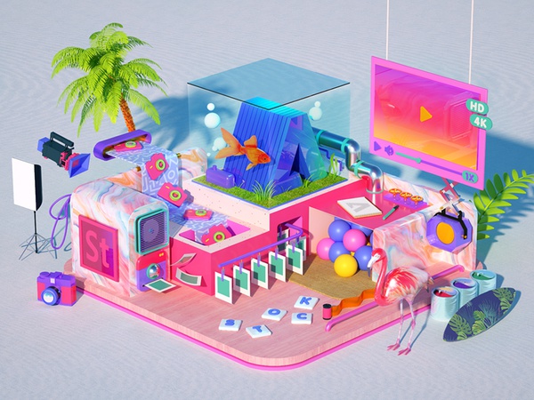 Adobe Stock Visual Trends 2017 adobe 80s miniature cg octane 3d cinema.jpg