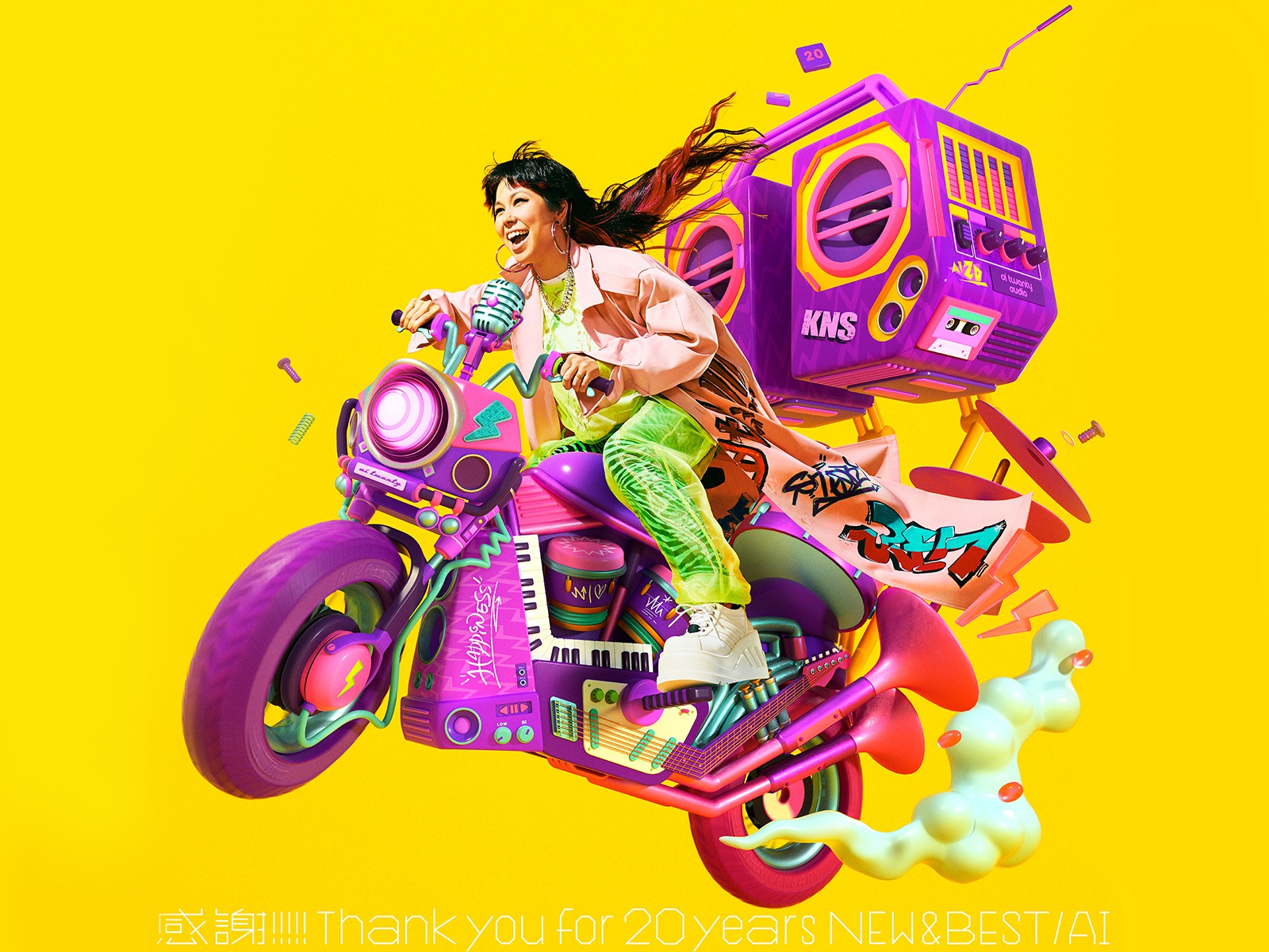 AI 20TH Anniversary Album vehicles music render octane 3d c4d cinema4d.jpg