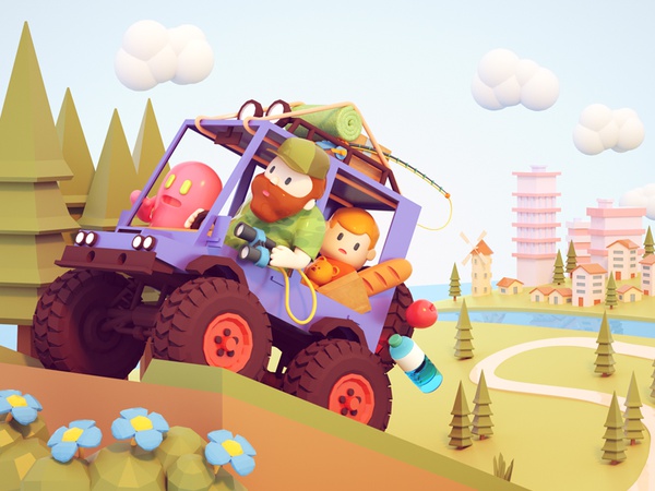 Camping Trip low poly camp character toy miniature cg octane 3d cinema.jpg