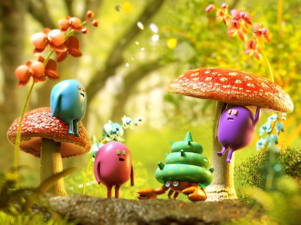 Deep Forest forest character octane cinema4d.jpg