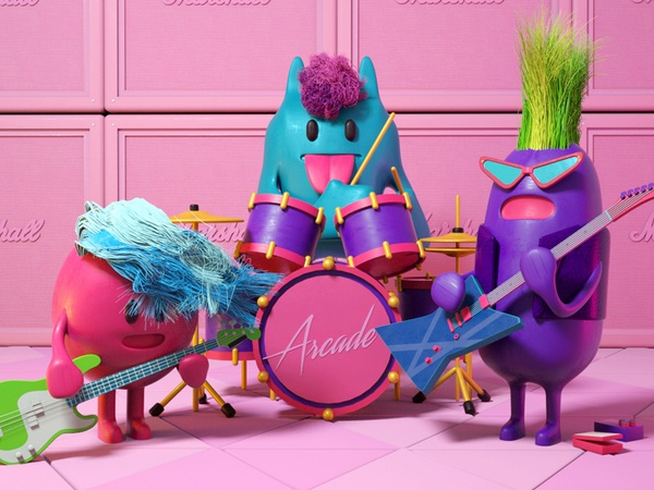 Pink Room Session music rock pink character 80s animation octane cinem.jpg