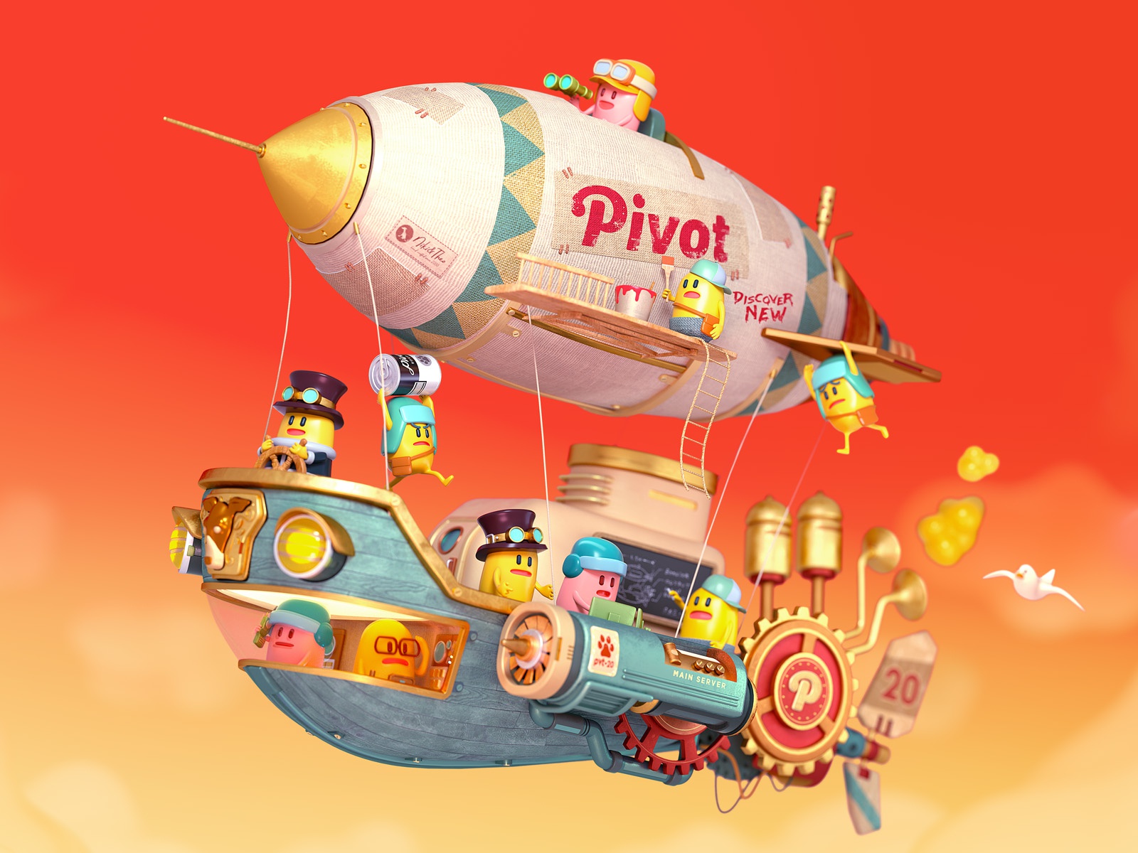 Pivot 20th anniversary artwork airship ship character octane c4d 3d ci.jpg