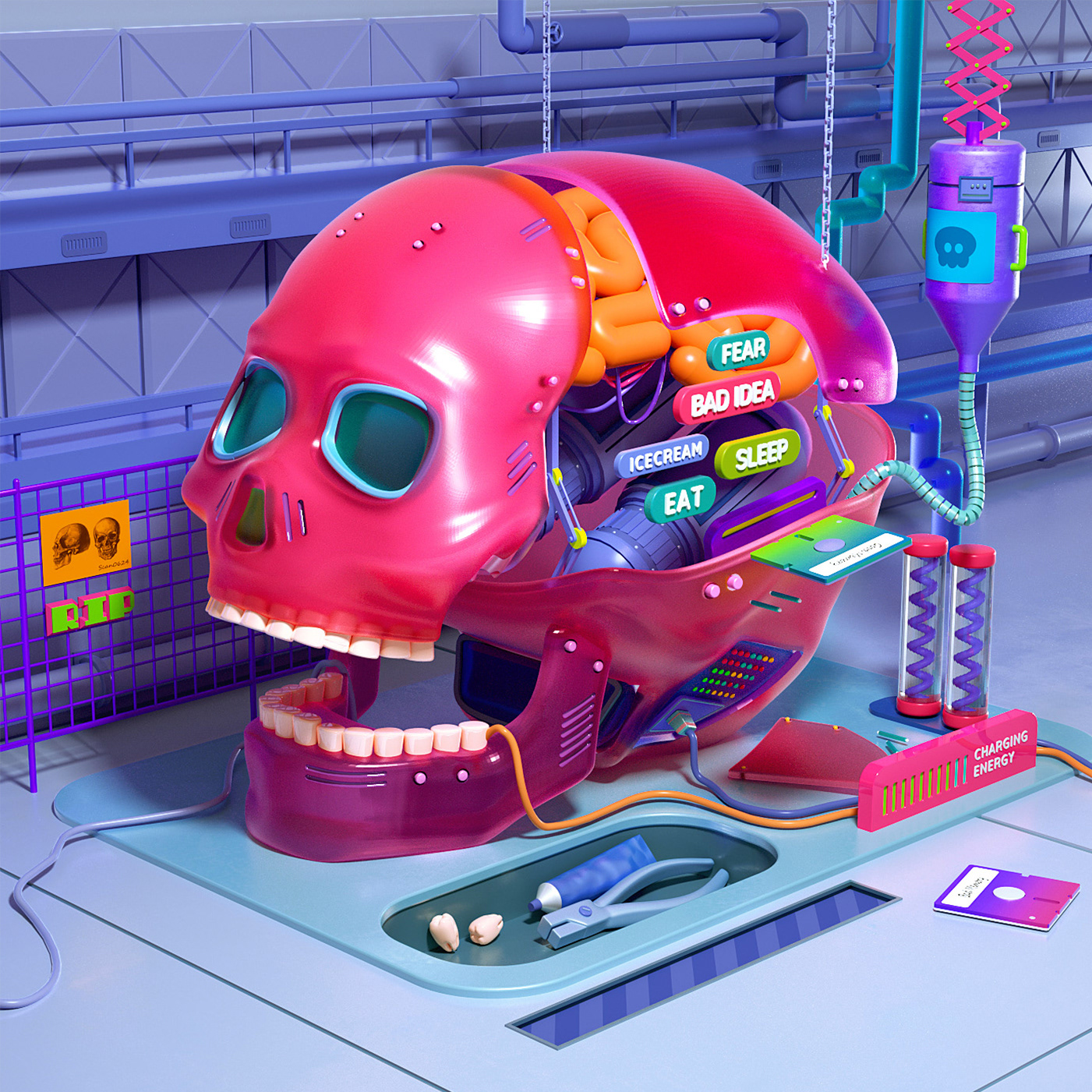 cinema4d octane burger Character (3).jpg