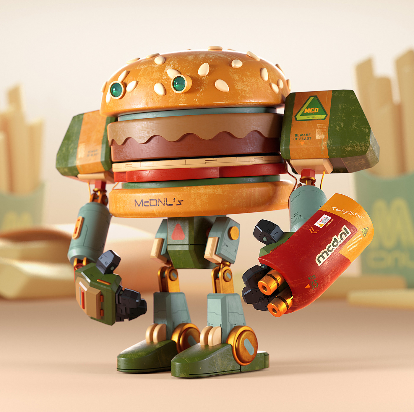 cinema4d octane burger Character.jpg