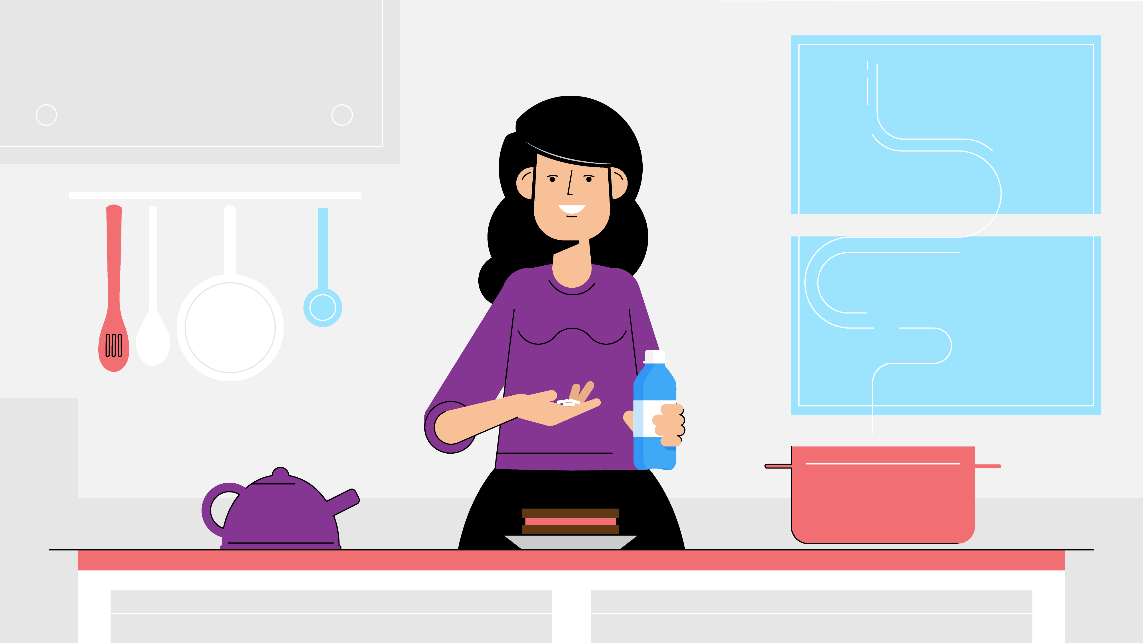 characters people motion explainer Bank characterdesign pregnant Food (10).png