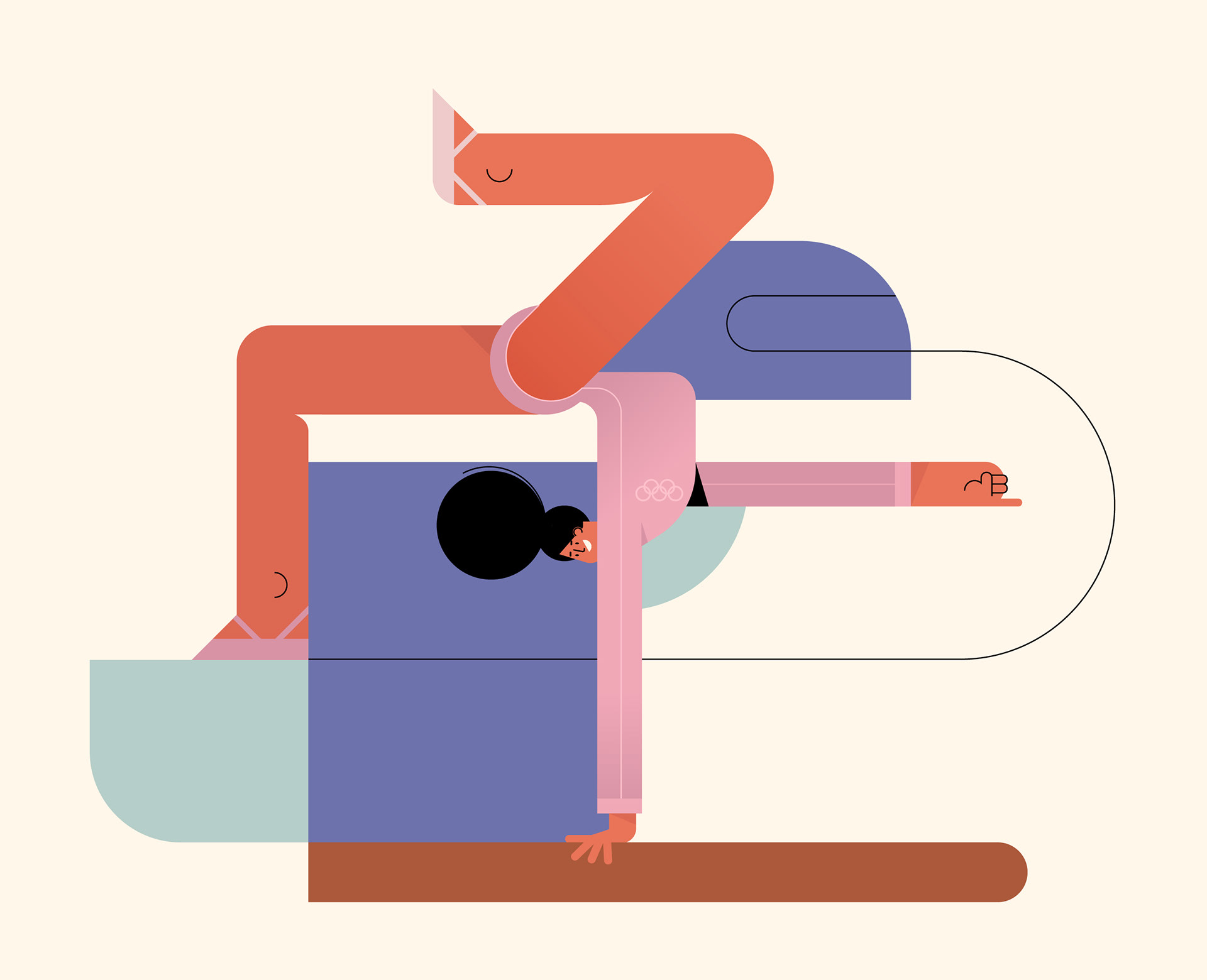ILLUSTRATION  Olympics sport Tokyo2020 vector basketball Character gym (2).jpg