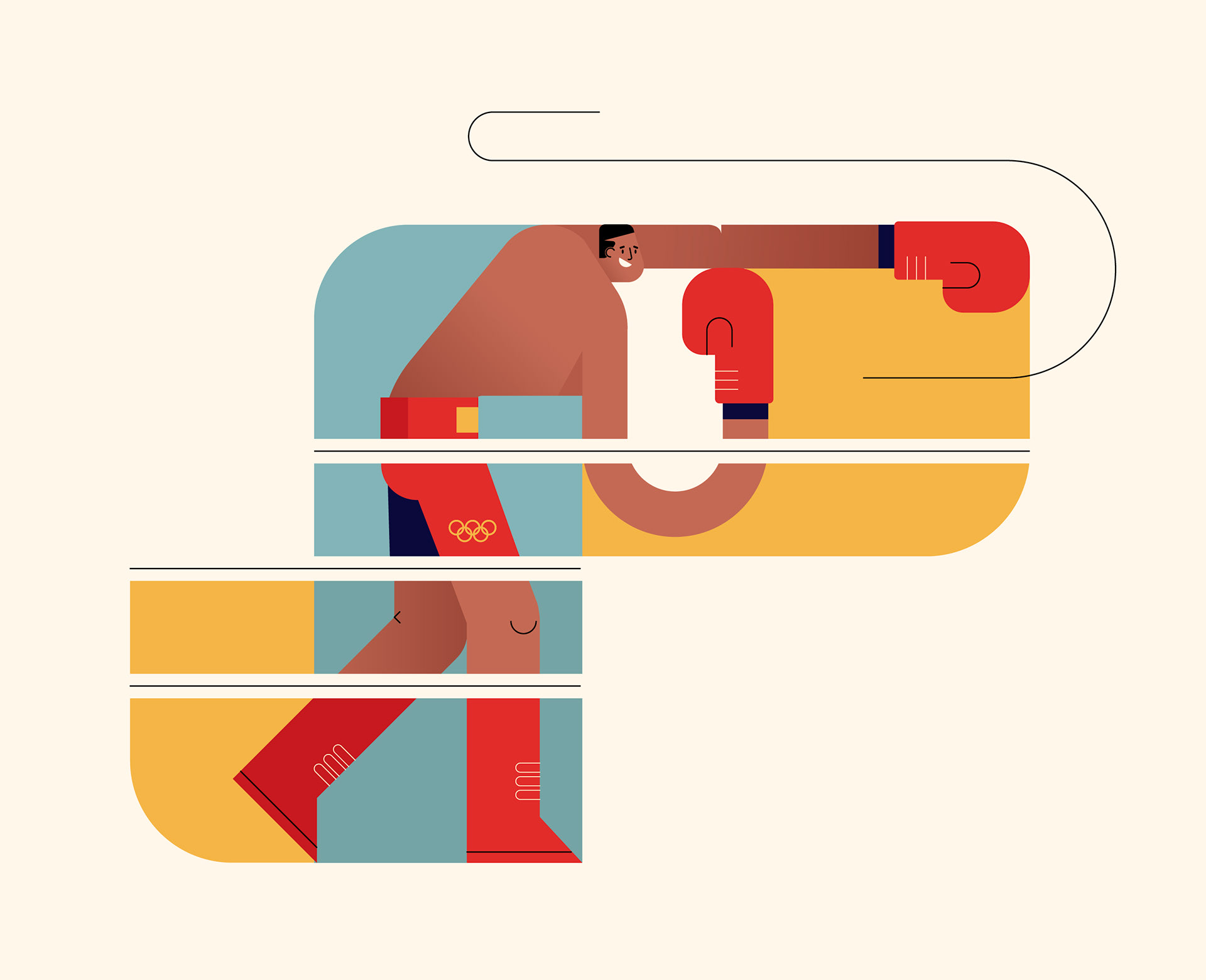 ILLUSTRATION  Olympics sport Tokyo2020 vector basketball Character gym (3).jpg