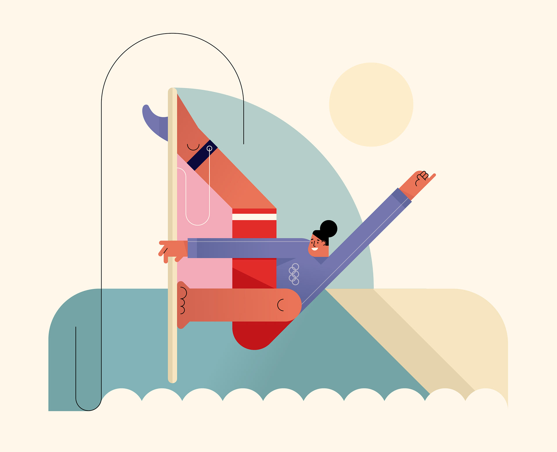 ILLUSTRATION  Olympics sport Tokyo2020 vector basketball Character gym (4).jpg
