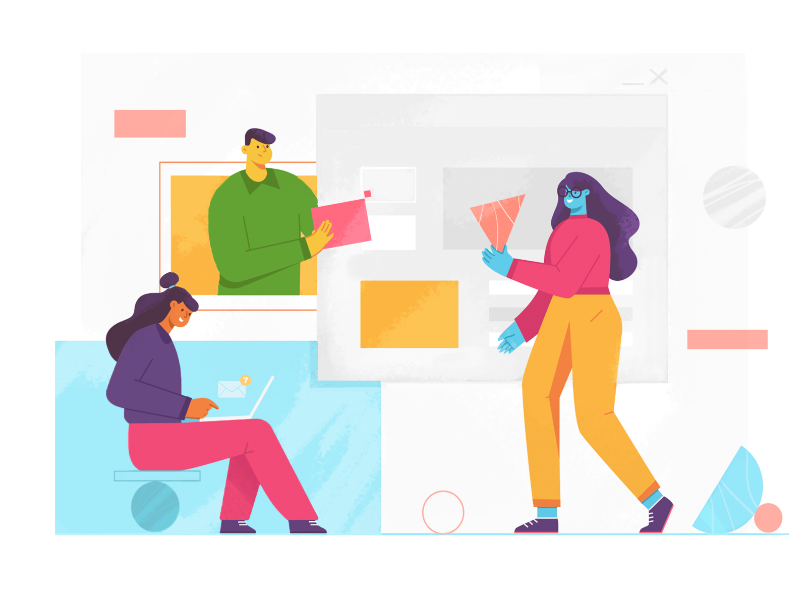 Teamwork design ui illustration illustraion fireart studio character d.png