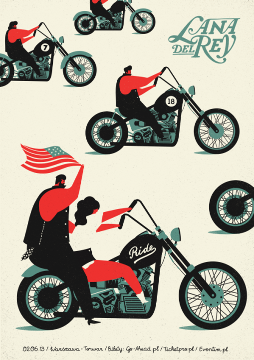 screenprint poster naked and famous twin shadow wolves like Us misfits (2).png
