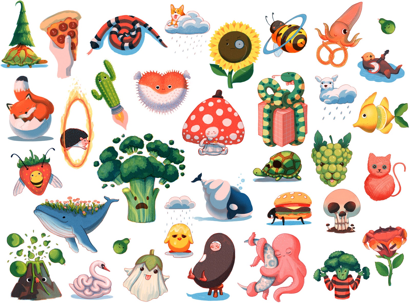 Emojinarium brochure characters sketch instagram game procreate emoji.jpg