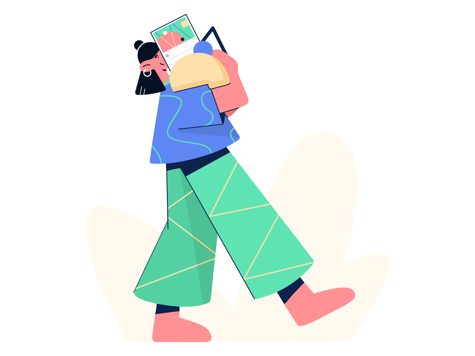 Almost there!- Illustrated for Fiverr shapes lines figure web woman mi.png