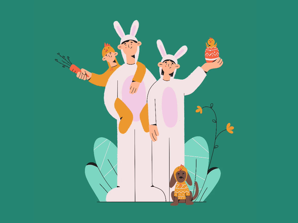 Cozy Days! plants home rabbit puppy minimal family easter process proc.png