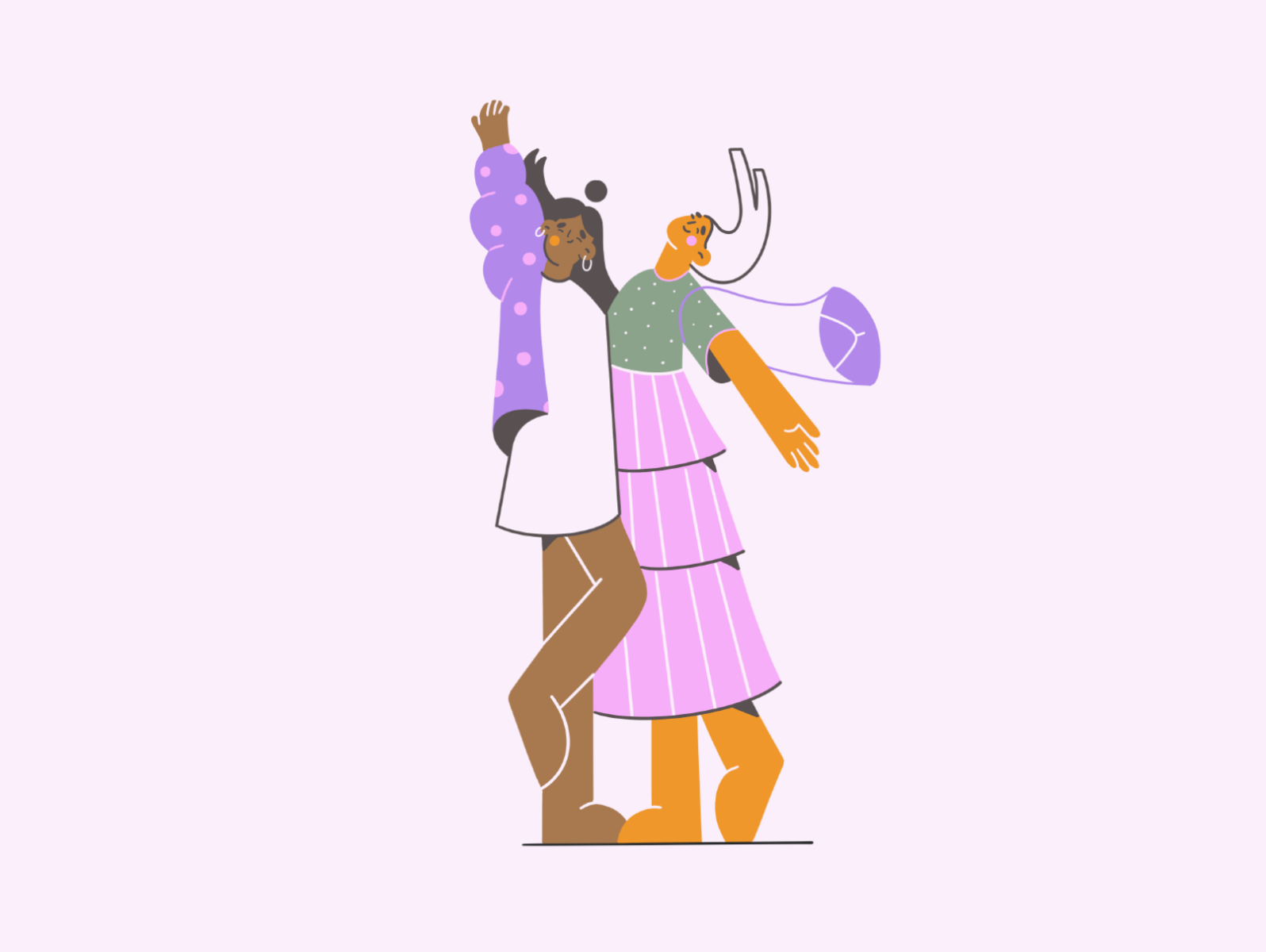 Feeling good! fun illustration contrast colors app illustration web il.png