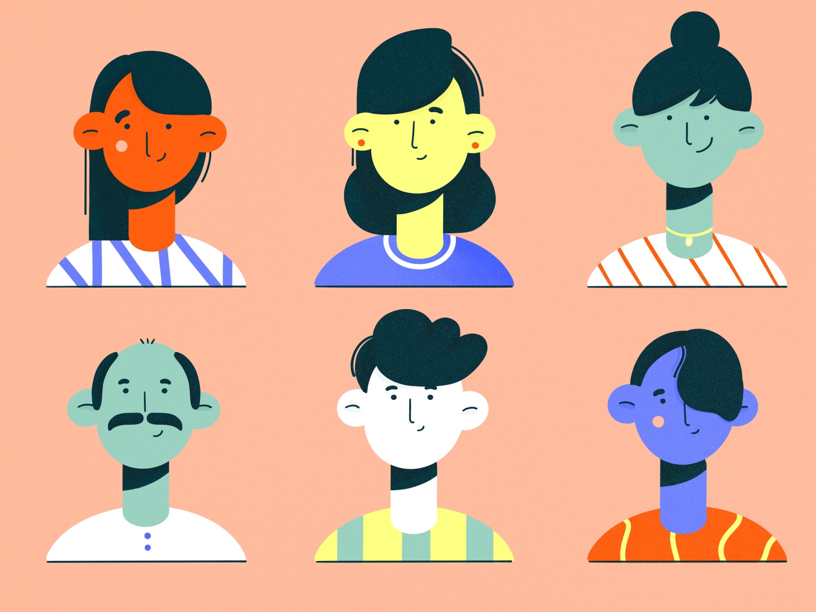 Generations texture 2d procreate cute fun family minimal characters cl.jpg