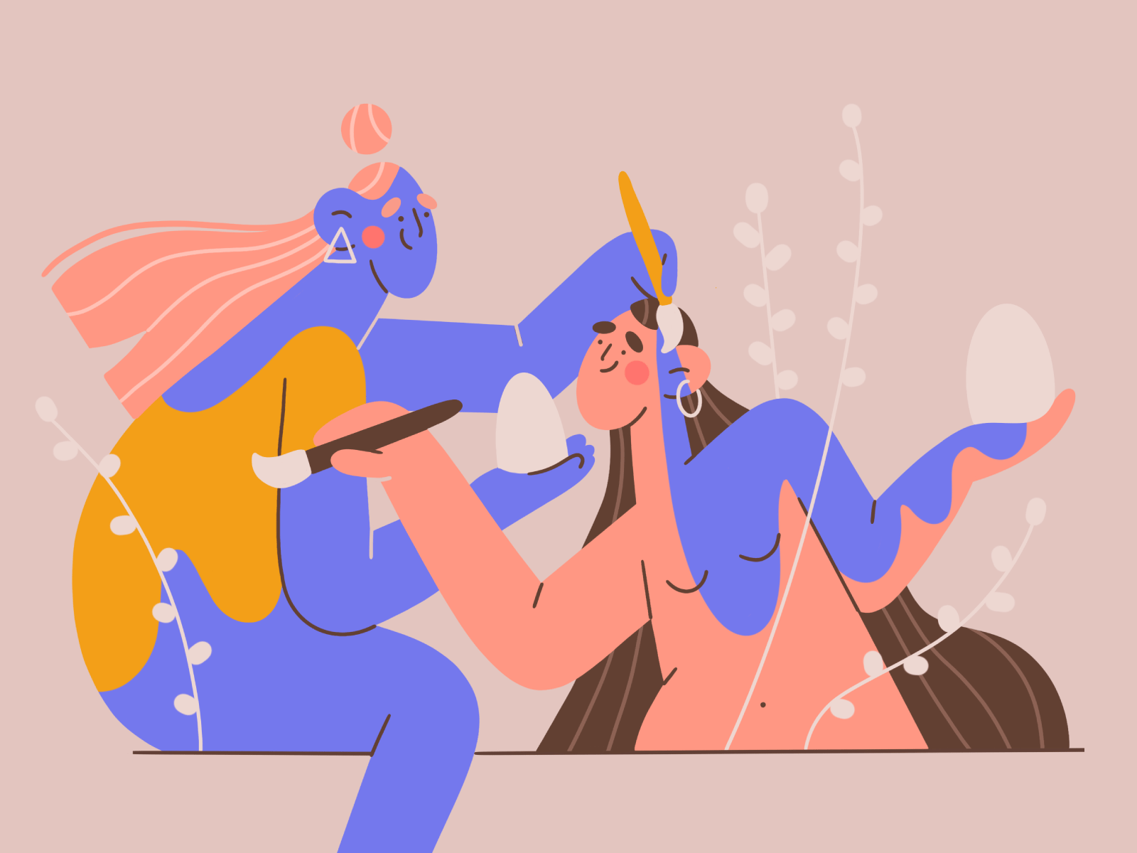 happy Easter flat illustration painting app illustration blog illustra.png