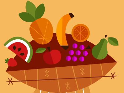 A fruity basket fruit basket vector.png