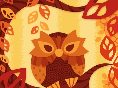 Autumn Owl autumn owl vector.png