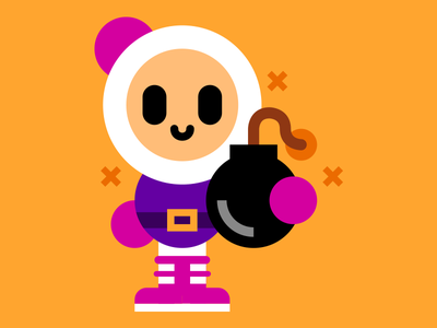 Bomberman games retro vector cute bomberman.png