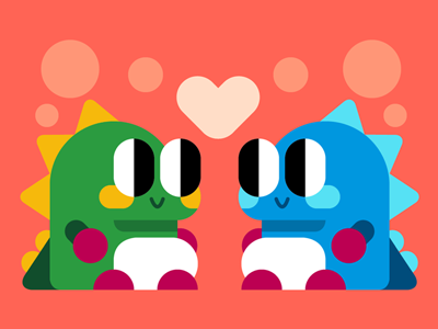 Bubble Bobble cute character vector game bobble bubble.png