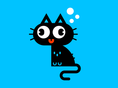 Cat 2 character vector cute cat.png