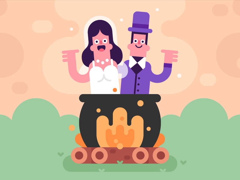 Cauldron Couple illustration cute character vector.png