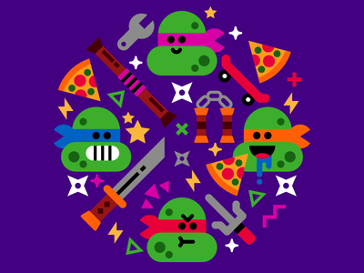 Cowabunga dude cute vector turtles.png