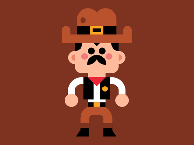 Cowboy cute vector character cowboy.png