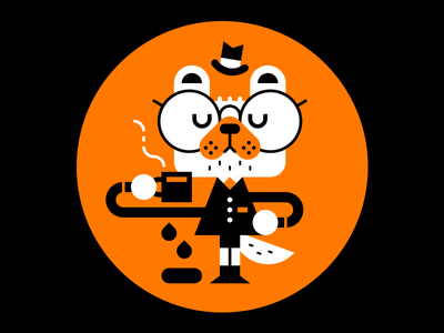 Dog dad dog character vector cute.png
