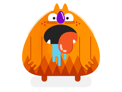 Drooler vector monster stickerpack sticker.png
