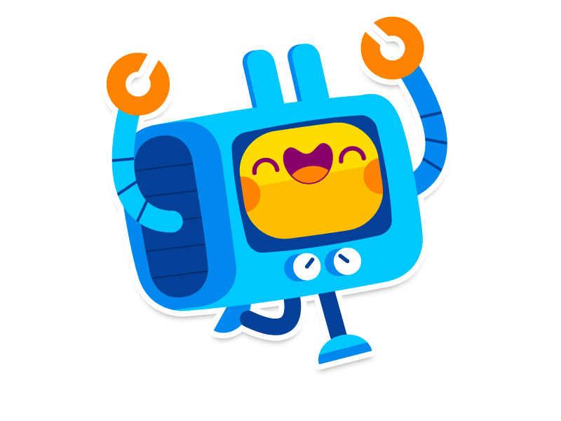 Ed  Tess - Social messenger app stickers vector stickers toaster app r.gif