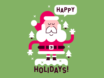 Happy Holidays! vector cute holidays christmas.png