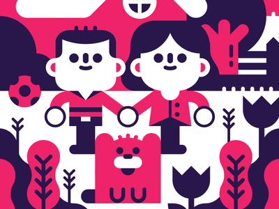 Home cute vector parents home.png