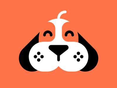 Minimalist good boy vector minimalist cute dog.png
