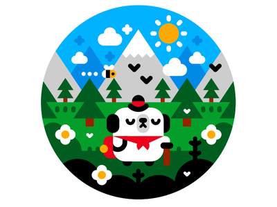 Not all those who wander are little dogs in hats vector character cute.png