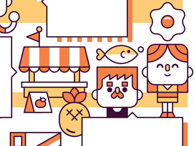 Taste Porto - Flyer characters cute tour food flyer.png