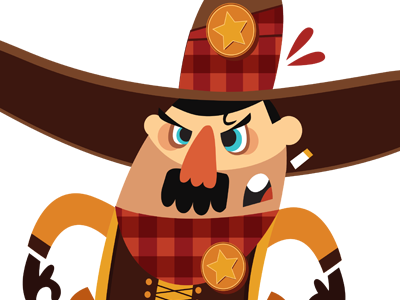 Theres A New Sheriff In Town illustration vector cowboy.png