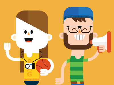 University of Dundee student association banner cute vector students c.png