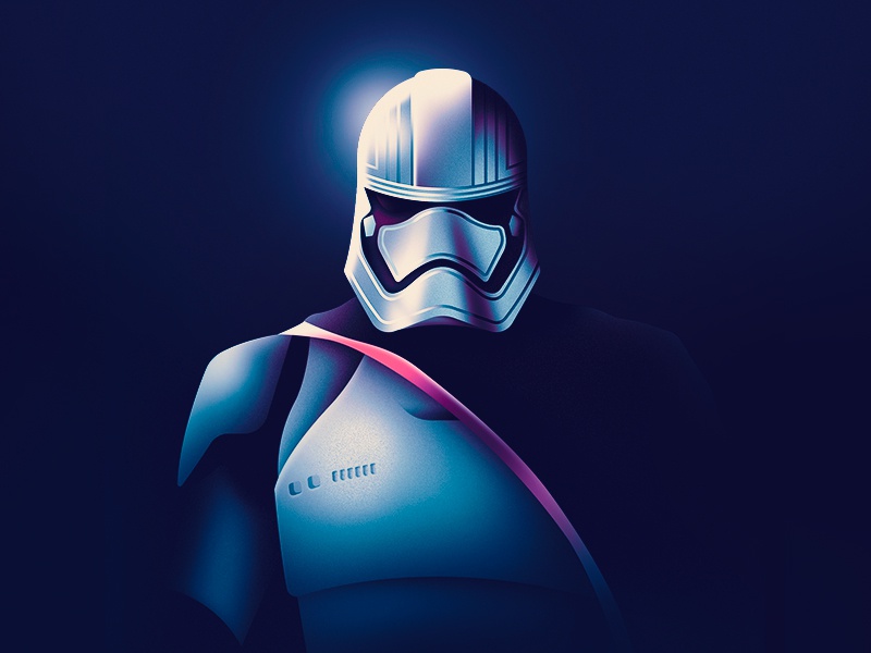 Captain Phasma + Wallpaper wars star noise phasma illustration grain a.jpg