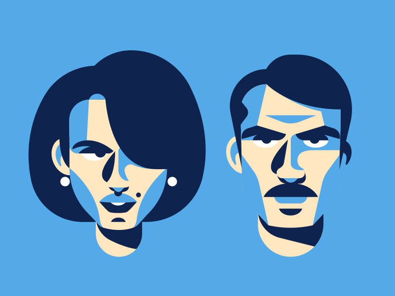 Mr  Mrs. icon shapes avatar shadow woman man minimal design character.jpg