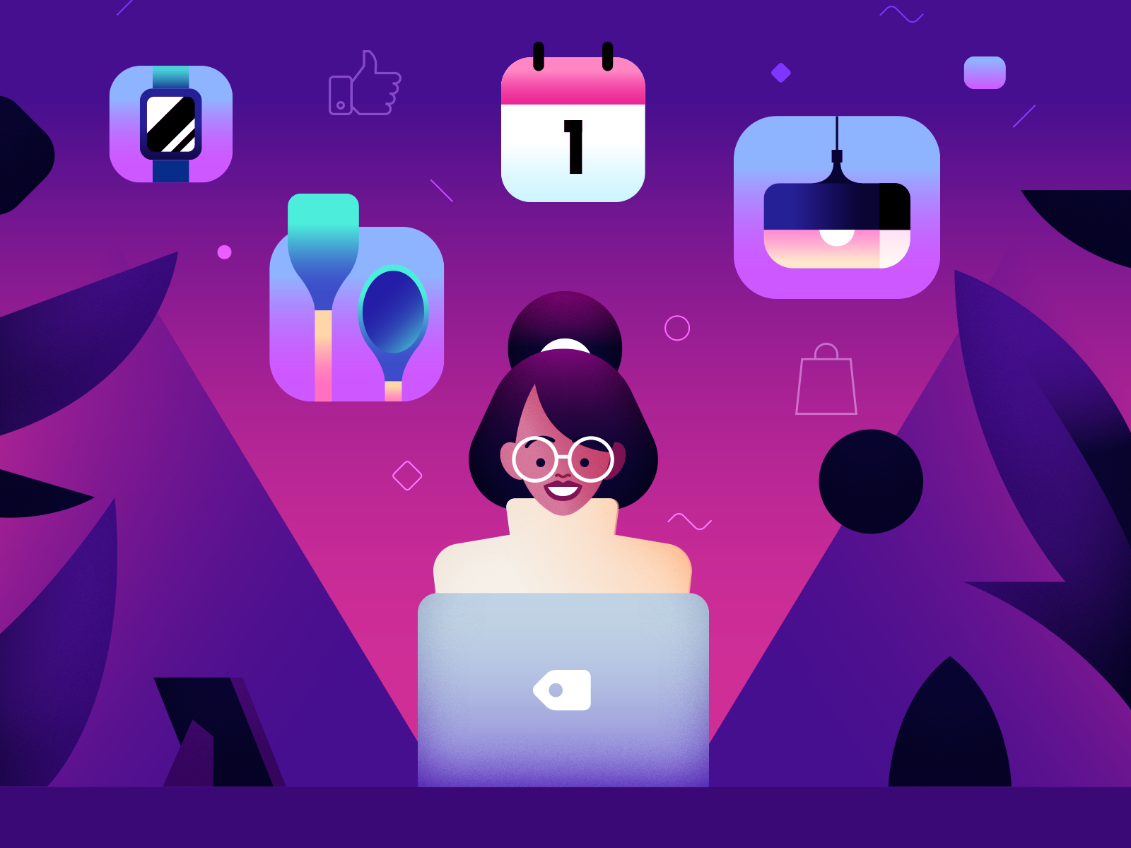 Oberlo Ebook Cover 5 vintage gradient icon art design character retro.png