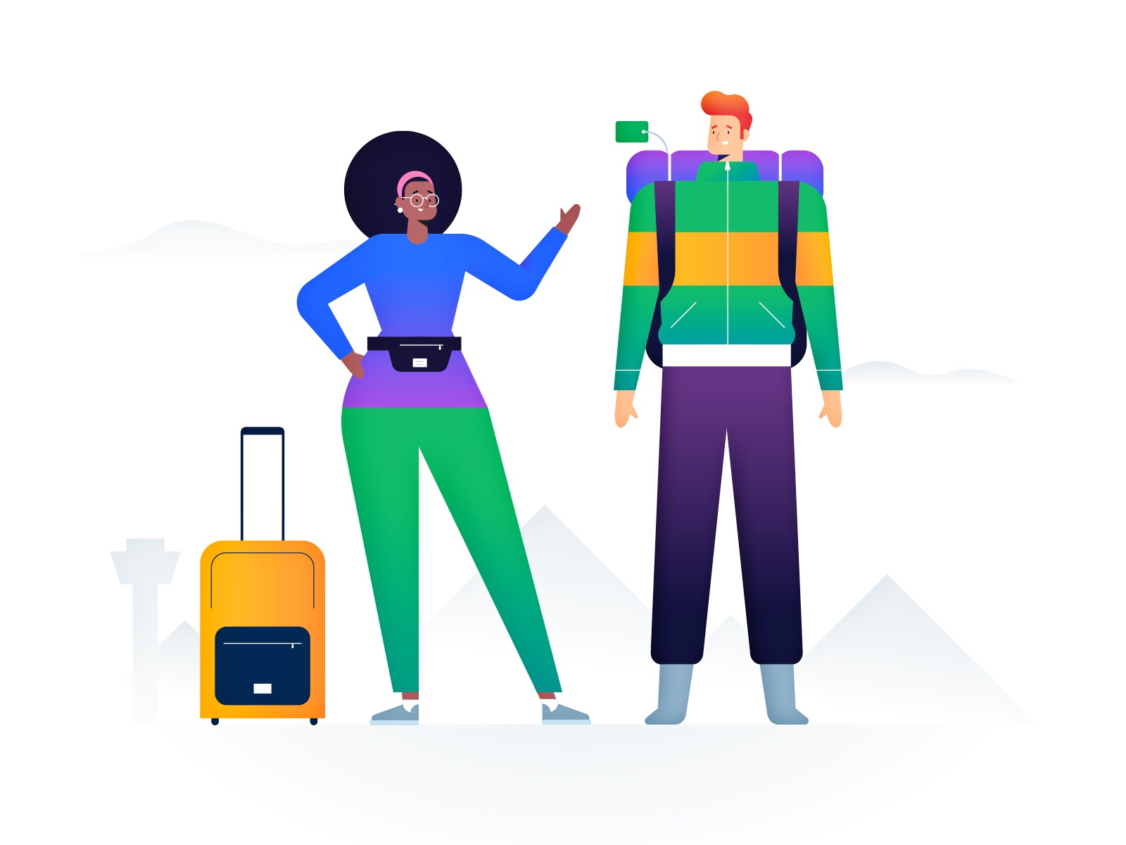 Skycop Characters vintage icon gradient design minimal character retro.jpg