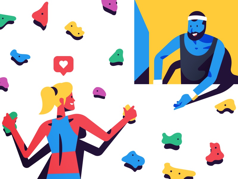 Things  Stuff No. 2 team woman man design character retro minimal illu.jpg
