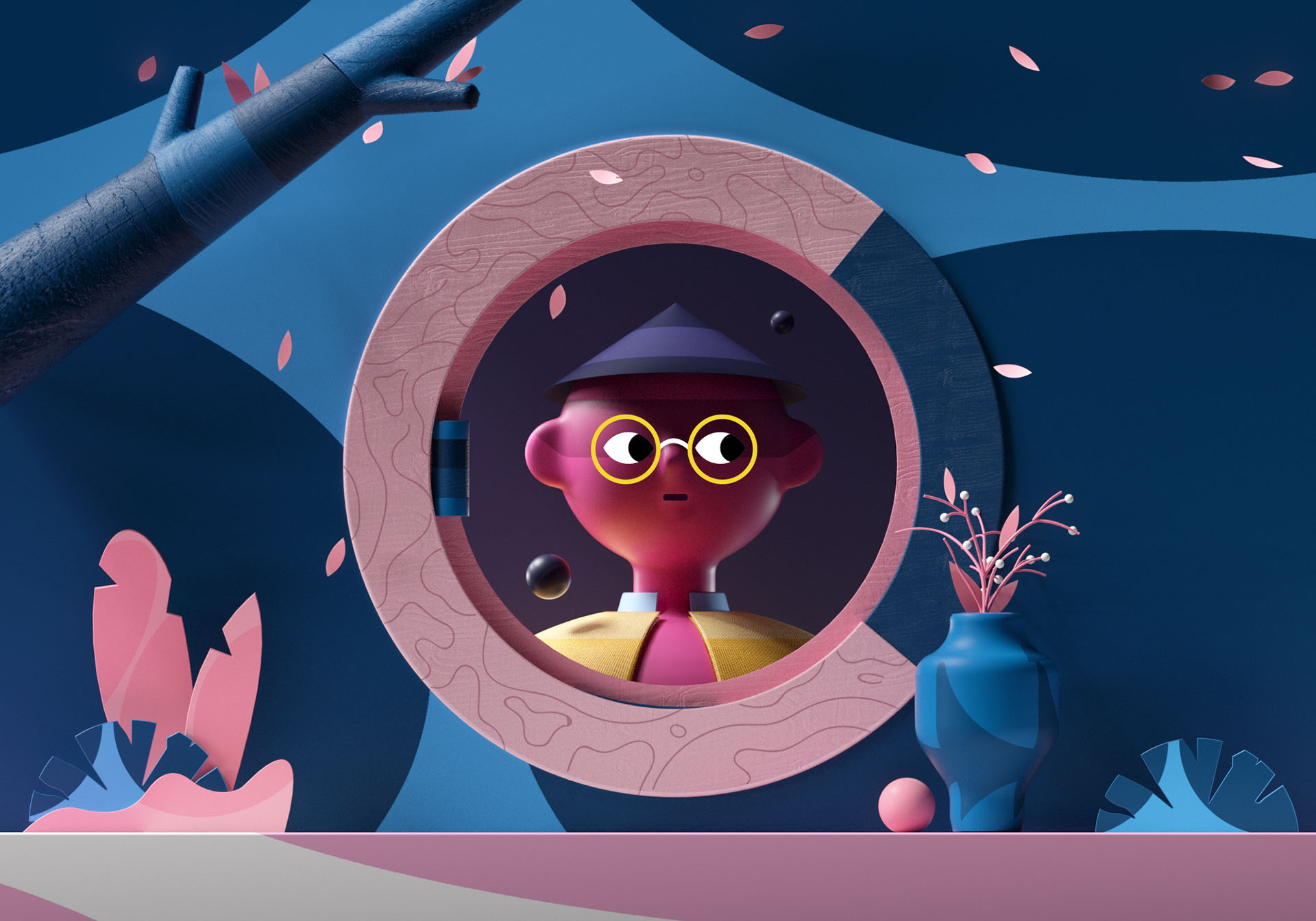 Space  3D 2D colorful ILLUSTRATION  abstract planet Character shapes d (2).jpg