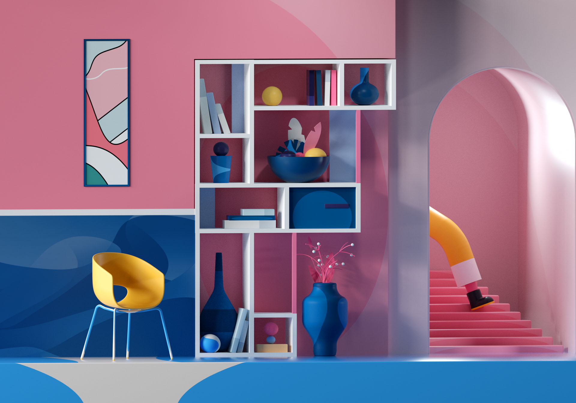Space  3D 2D colorful ILLUSTRATION  abstract planet Character shapes d (4).jpg