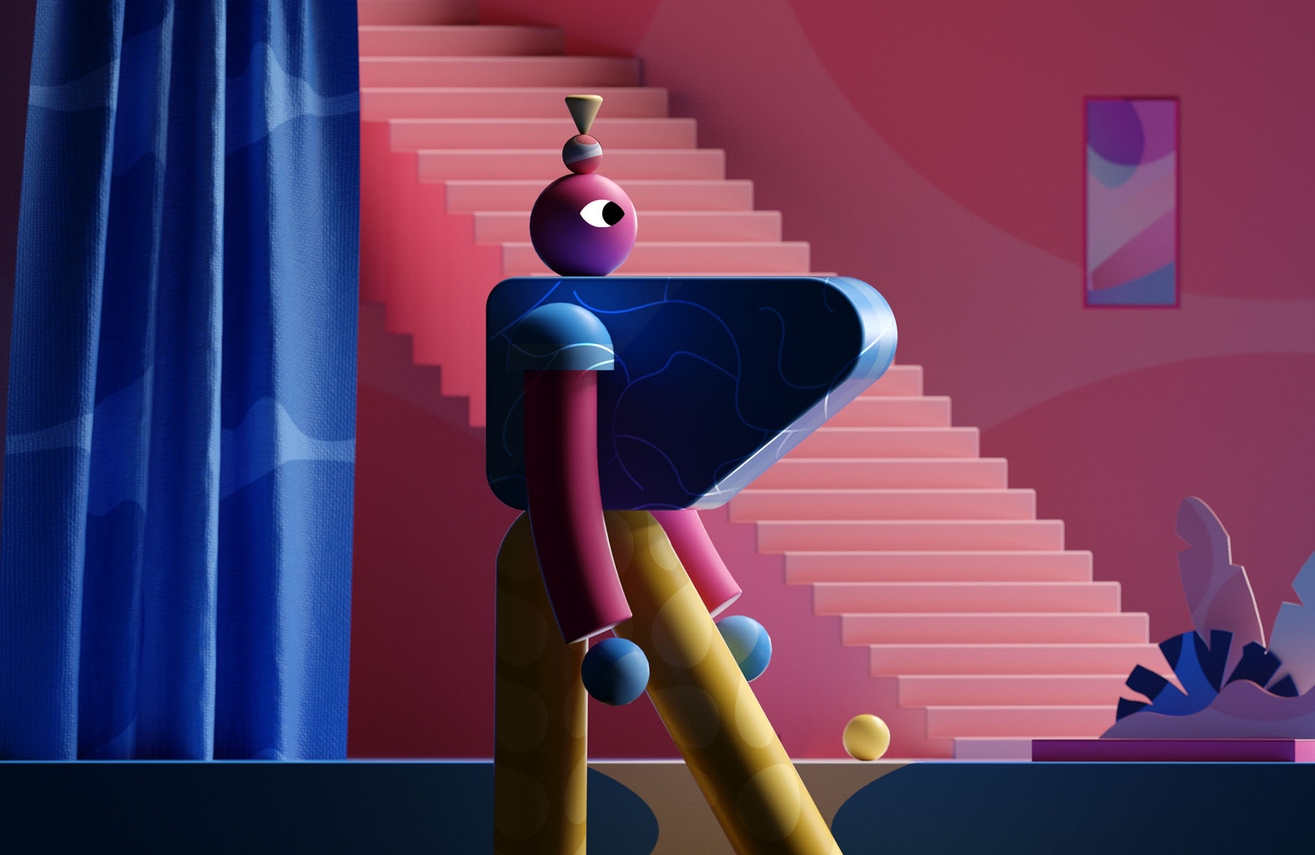 Space  3D 2D colorful ILLUSTRATION  abstract planet Character shapes d (11).jpg