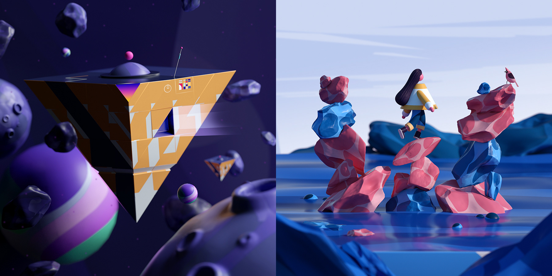 Space  3D 2D colorful ILLUSTRATION  abstract planet Character shapes d (14).jpg