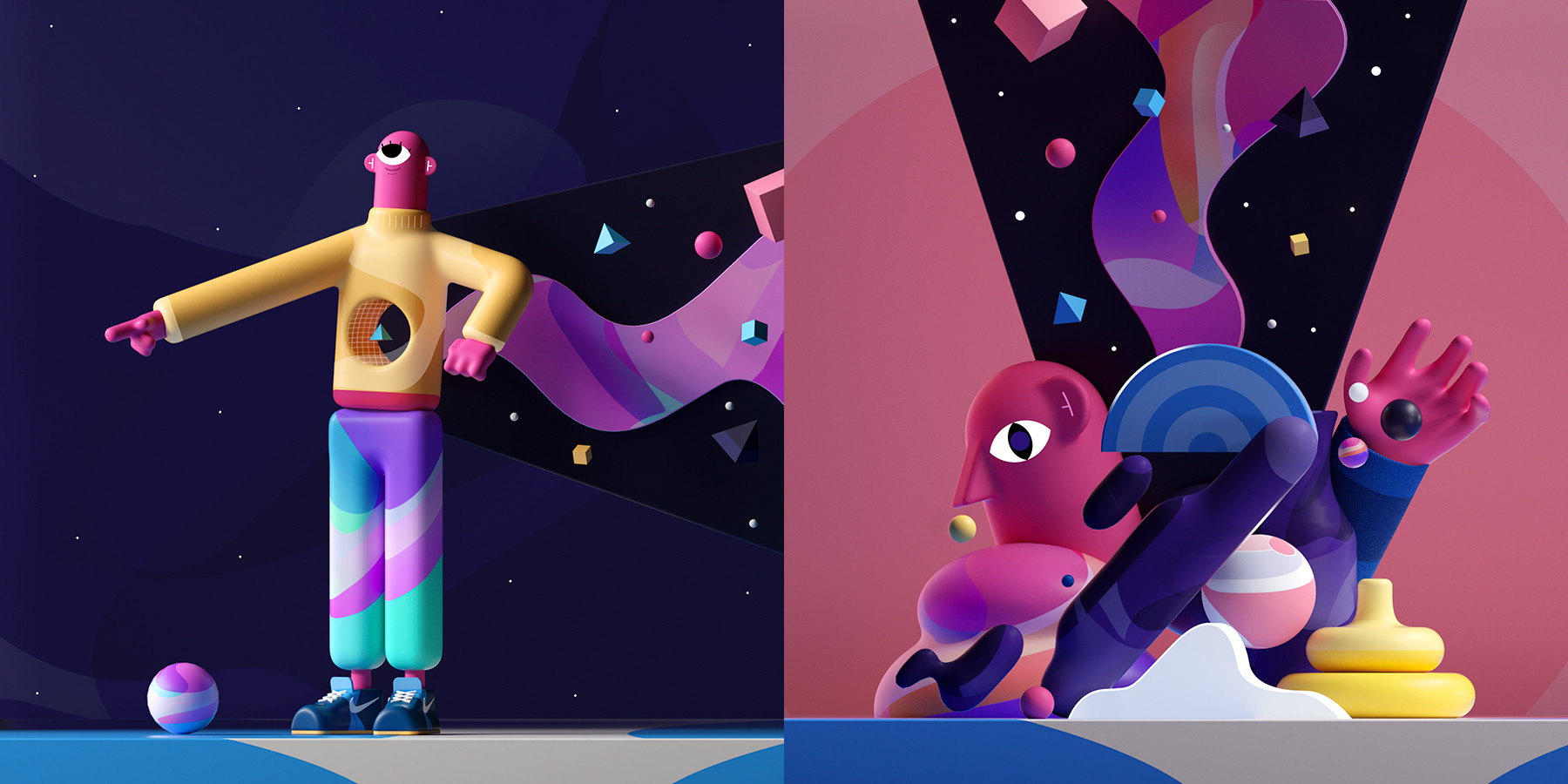 Space  3D 2D colorful ILLUSTRATION  abstract planet Character shapes d (18).jpg